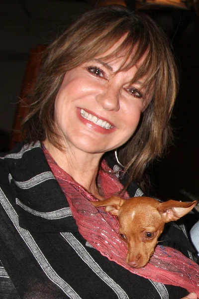 Jess Walton & Her dog — Stock Photo, Image