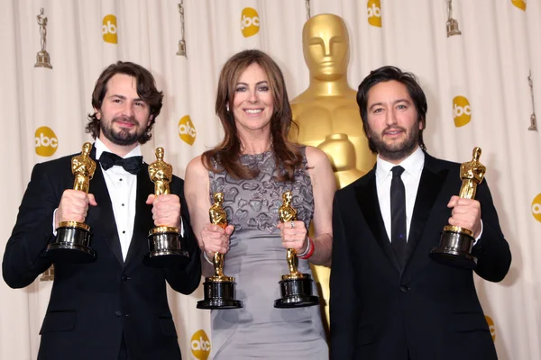 Mark Boal, Kathryn Bigelow, Greg Shapiro — Zdjęcie stockowe