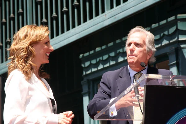 Henry Winkler & Marlee Matlin — Foto Stock