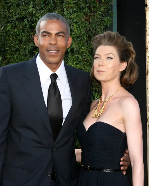 Ellen Pompeo und Verlobte — Stockfoto