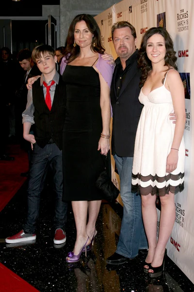 Aidan Mitchell, Minnie Driver, Eddie Izzard, & Shannon Woodward — Stock Photo, Image