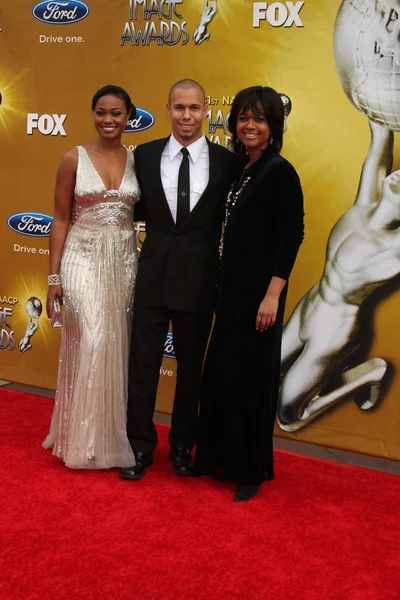 Tatyana ali, bryton james, lee tonya williams — Fotografia de Stock