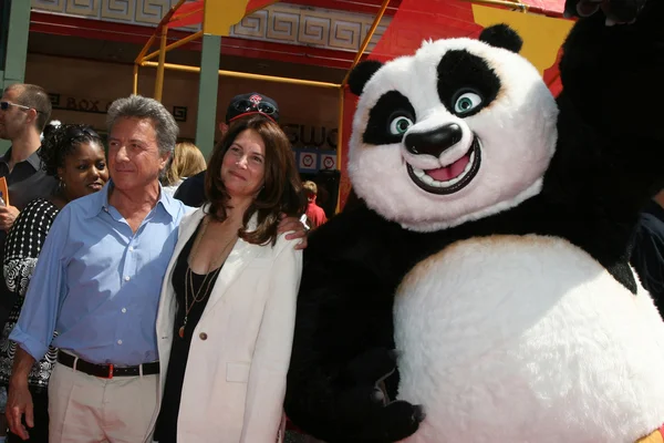 Dustin Hoffman & Wife — Stock Photo, Image