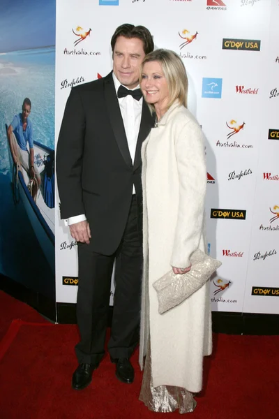 John Travolta, Olivia Newton-John — Foto Stock