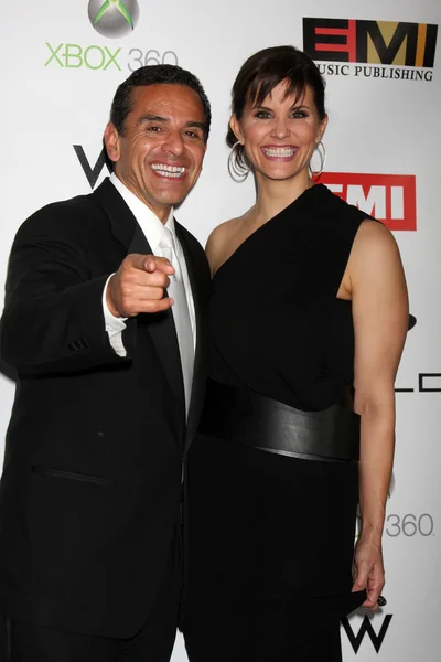 Antonio R. Villaraigosa, Lu Parker — Stock Photo, Image