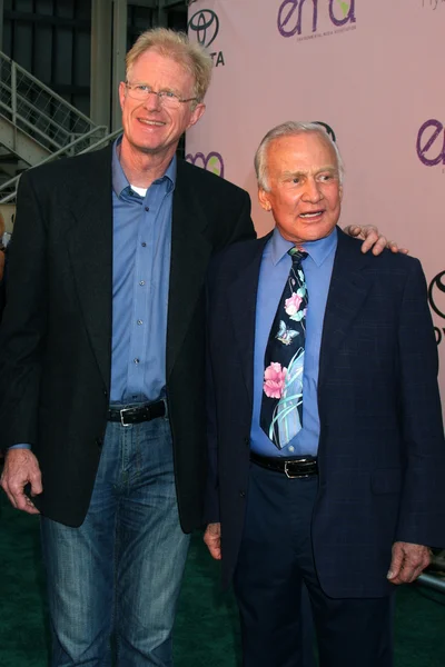 Ed Begley Jr & Buzz Aldrin — Stockfoto