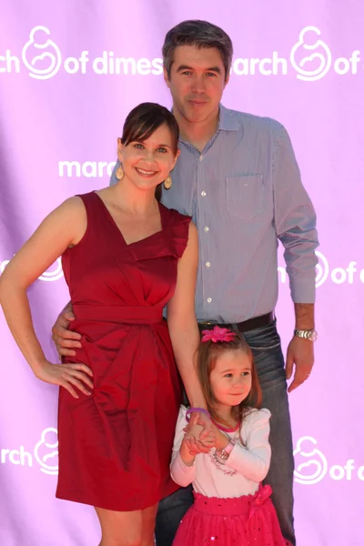 Kellie Martin & familj — Stockfoto