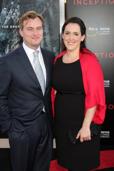 Christopher Nolan & Wife Emma Thomas — Stock Photo, Image