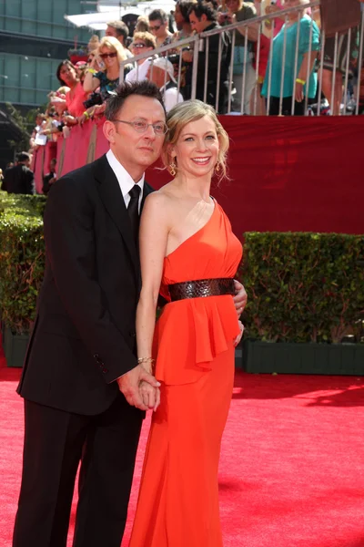 Michael emerson i carrie preston — Zdjęcie stockowe