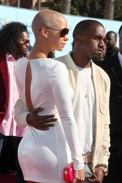 Amber Rose e Kanye West — Fotografia de Stock