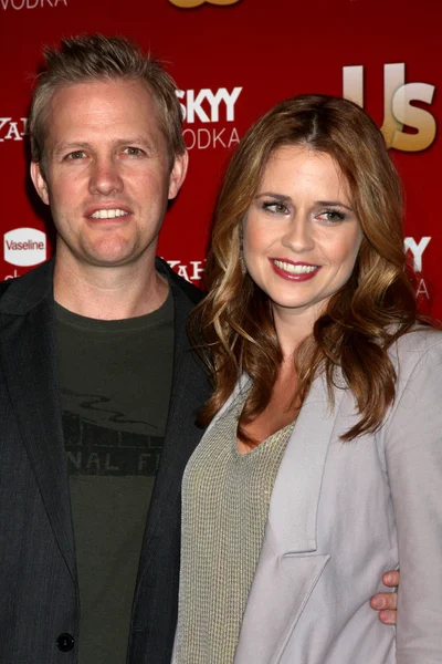 Jenna Fischer & Verlobter — Stockfoto