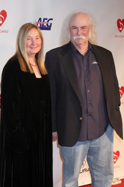 David Crosby and wife Jan Dance — Stock Photo, Image