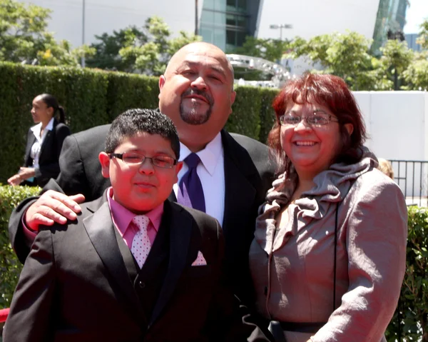 Rico Rodriguez & parents — Stock Photo, Image