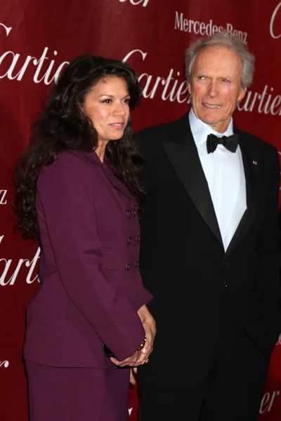 Clint Eastwood & Moglie Dina — Foto Stock