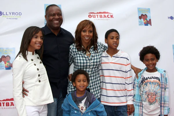 Dolores Robinson, Rodney Peete, Holly Robinson Peete — Foto de Stock