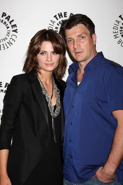 Stana Katic & Nathan Fillion — Fotografia de Stock