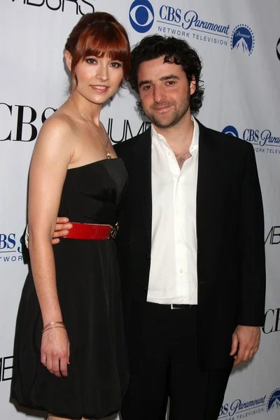 David krumholtz ve nişanlısı vanessa britting — Stok fotoğraf