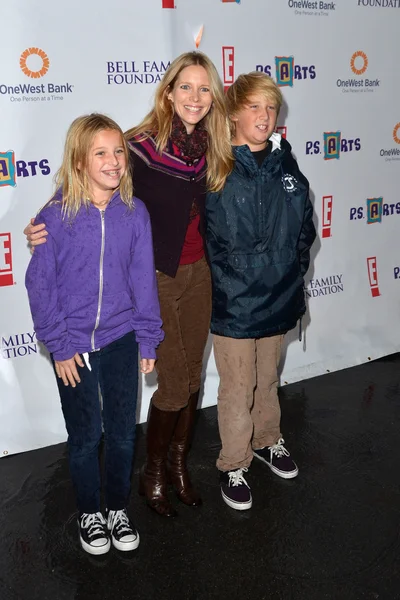 Lauralee Bell e i suoi figli — Foto Stock