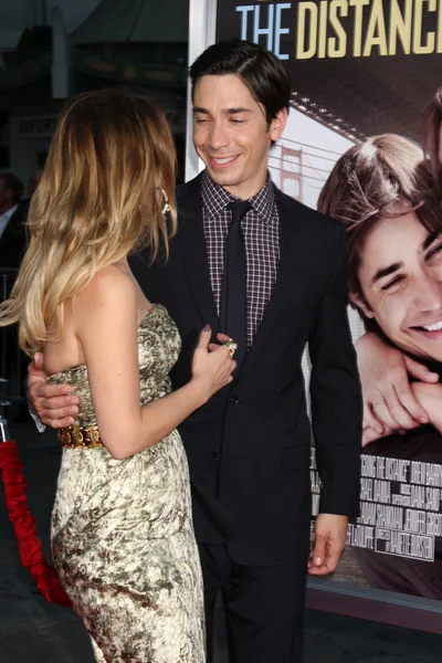 Drew Barrymore and Justin Long — Stock Photo, Image