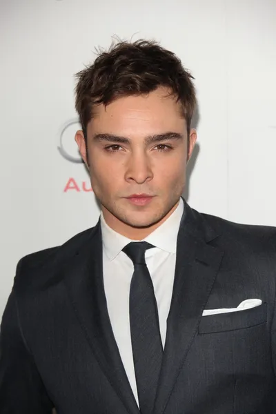 Ed Westwick Ordförande — Stockfoto