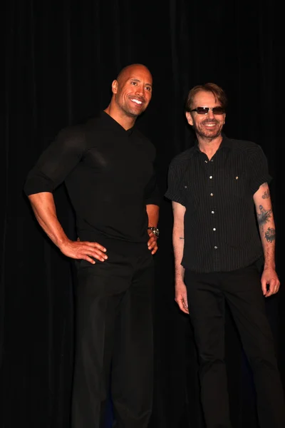 Dwayne Johnson & Billy Bob Thornton of "Faster" — Stock Photo, Image