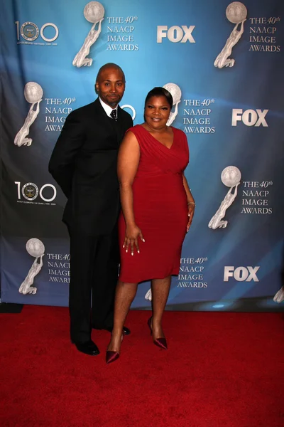 Mo 'nique & husband sidney hicks — Stockfoto