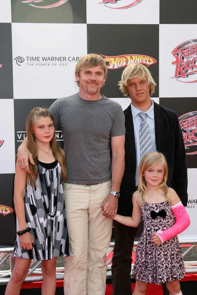 Rick Schroeder and Family — Stock Photo, Image