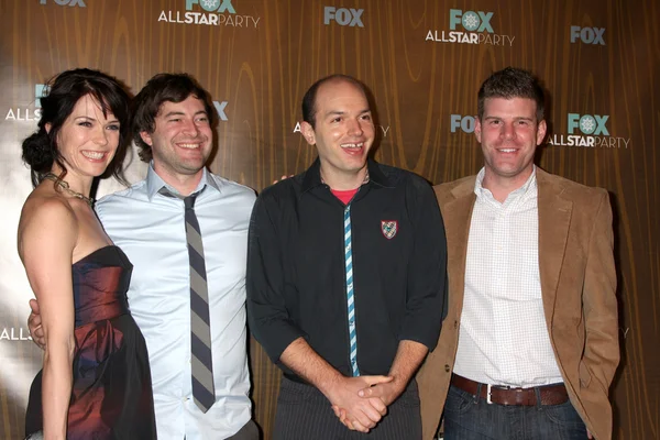 Katie aselton, mark duplass, paul scheer & stephen rannazzisi — Stock fotografie