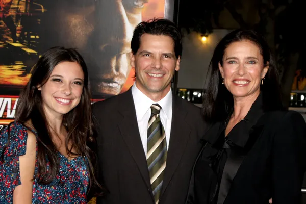 Chris ciaffa, dochter lucy julia rogers-ciaffa, mimi rogers — Stockfoto