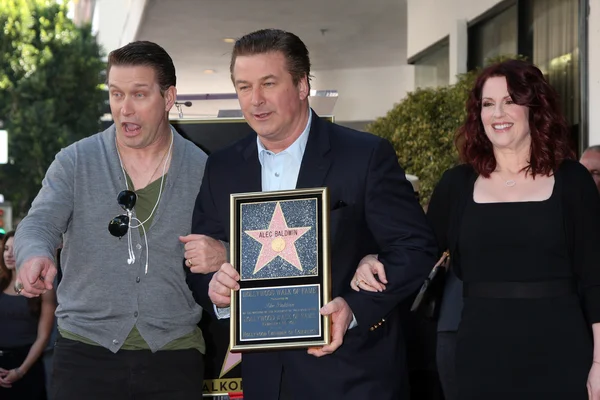 Stephen Baldwin, Alec Baldwin, Megan Mullally — Stock Photo, Image