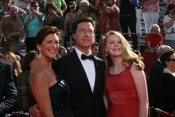 Stephen Colbert & Família — Fotografia de Stock