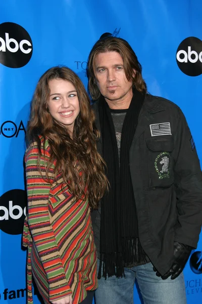 Miley y Billy Ray Cyrus — Foto de Stock