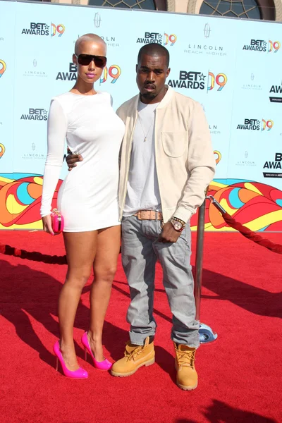 Amber Rose and Kanye West — Stock Photo, Image