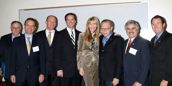 VIP's, Panelists, and Shawn, Larry King — Stock Photo, Image