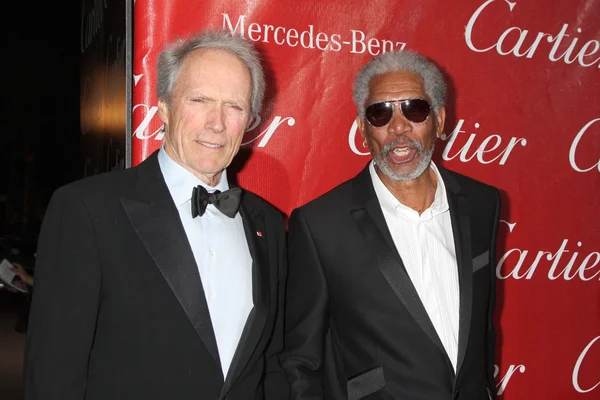 Clint Eastwood ve Morgan Freeman — Stok fotoğraf