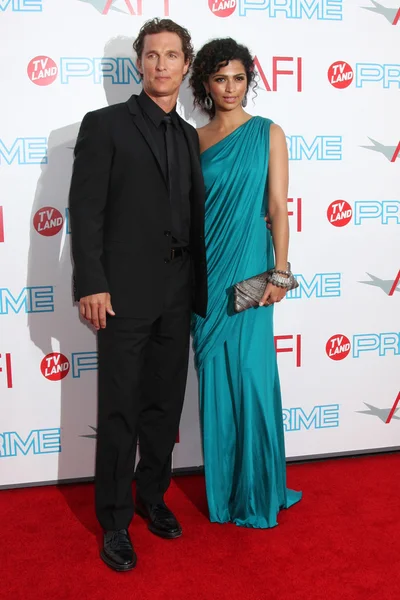 Matthew McConaughey & Camilla Alves - Stock-foto