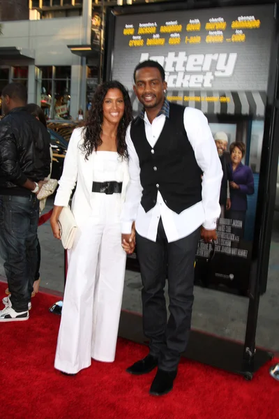 Bill Bellamy & Wife — Stock Photo, Image