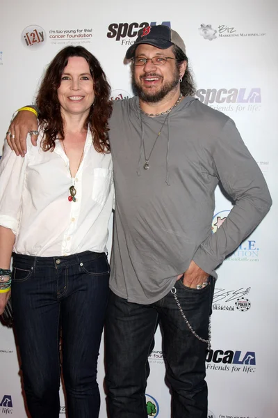 Annie Duke, Joe Reitman — Stockfoto