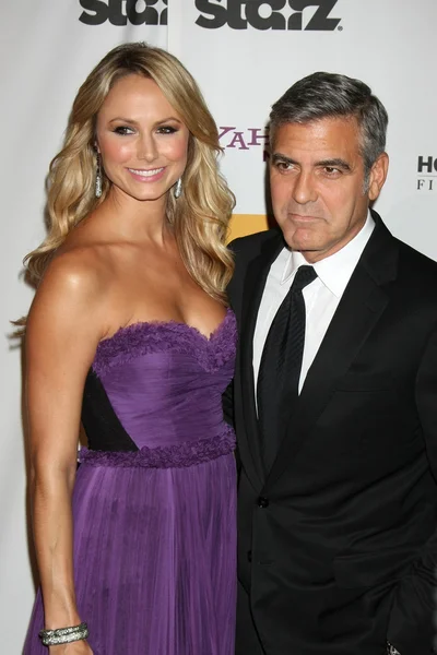 Stacy Keibler, George Clooney — Zdjęcie stockowe