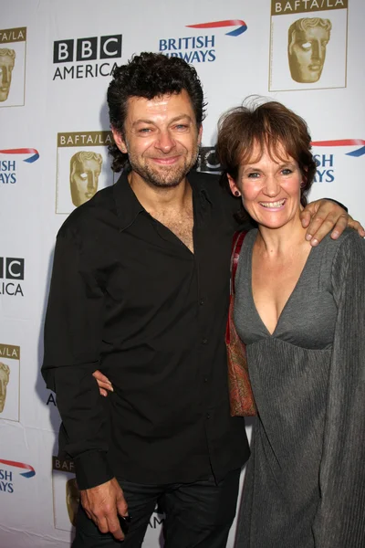 Andy Serkis, Lorraine Ashbourne — Stock Photo, Image