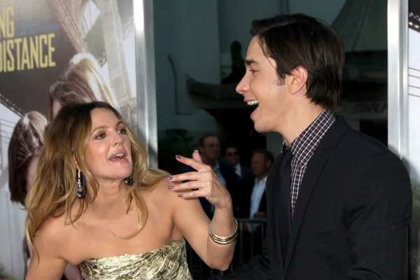 Drew Barrymore and Justin Long — Stock Photo, Image