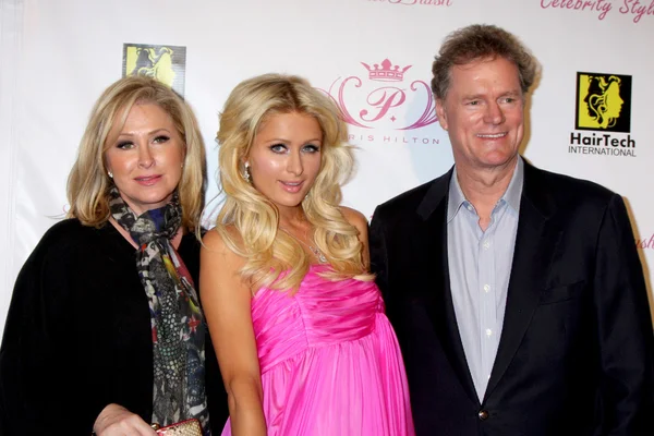 Kathy, Paris, & Rick Hilton — Fotografia de Stock