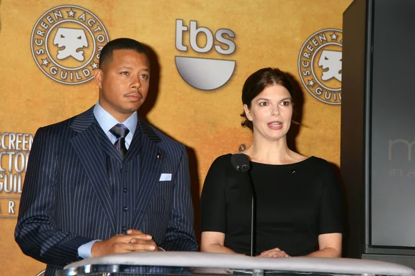 Terrance Howard & Jeanne Tripplehorn — Stok Foto