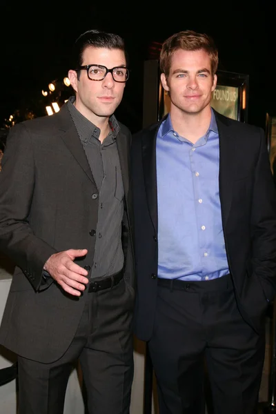 Zachary Quinto, Chris Pine — Stock Photo, Image