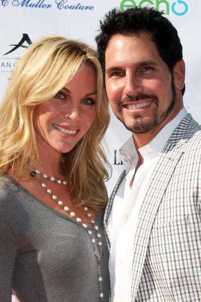 Cindy ambuel och don diamont — Stockfoto