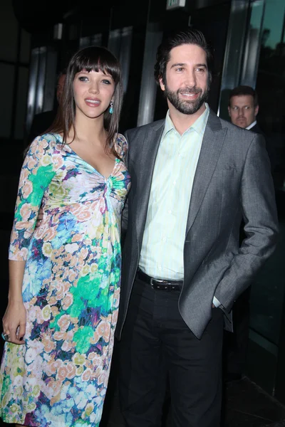 Zoe Buckman, David Schwimmer — Zdjęcie stockowe