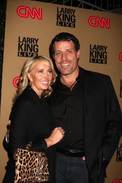 Tony Robbins y su esposa — Foto de Stock