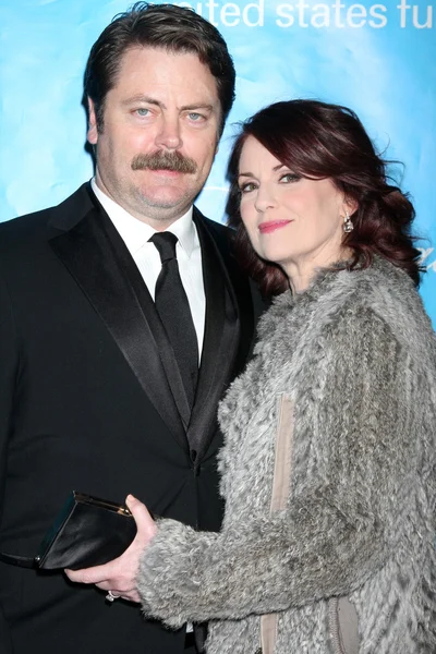 Nick Offerman, Megan Mullally — Stock Photo, Image