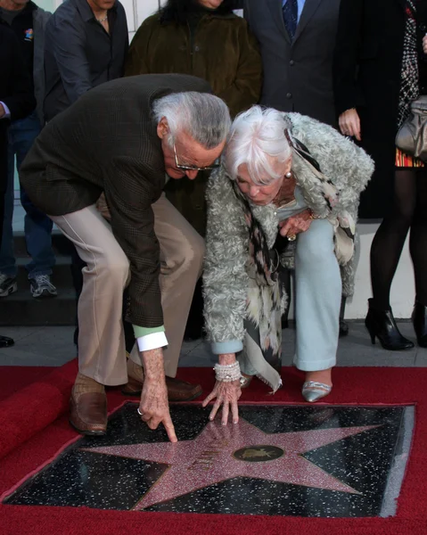 Stan Lee, Esposa Joan Lee — Fotografia de Stock