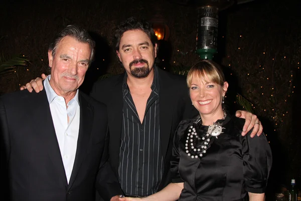 Christian gudegast, eric braeden, maria arena dzwon — Zdjęcie stockowe